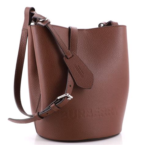 Burberry Leather Lorne Bucket Bag 